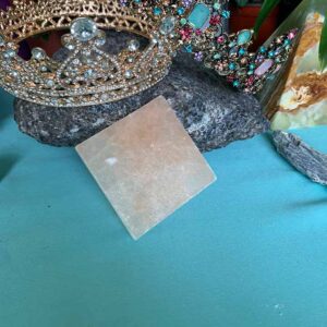 Orange Selenite Charging Cube Plate