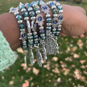 Assorted Glass Hamsa and Evil Eye