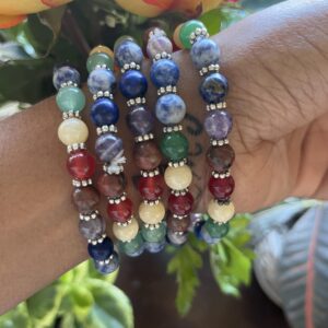 7 Chakra Gemstone w/ velvet bag